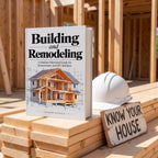Building and Remodeling book at a house framing site