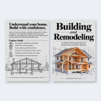 Front and back cover of Building and Remodeling: A Detailed Illustrated Guide for Homeowners and DIY Builders
