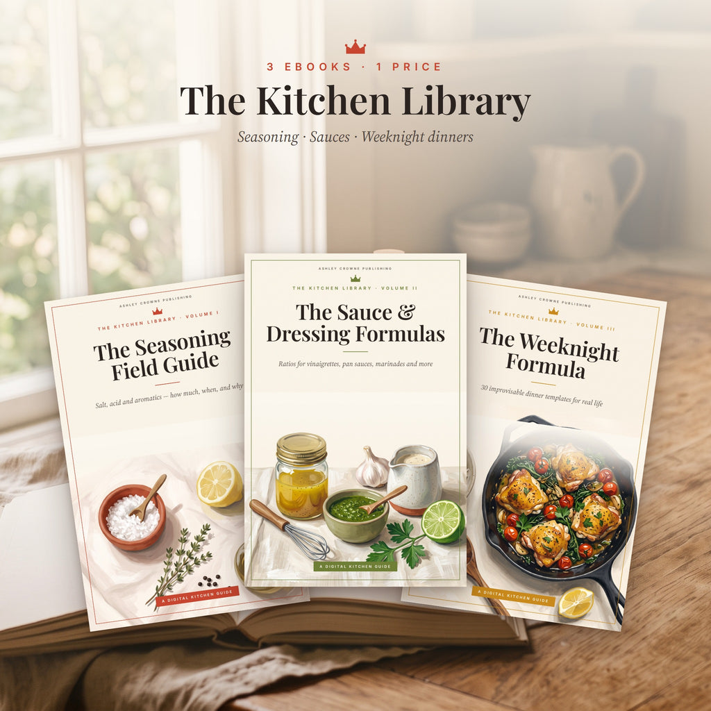 The Kitchen Library 3-ebook set covers