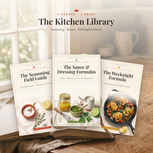 The Kitchen Library 3-ebook set covers