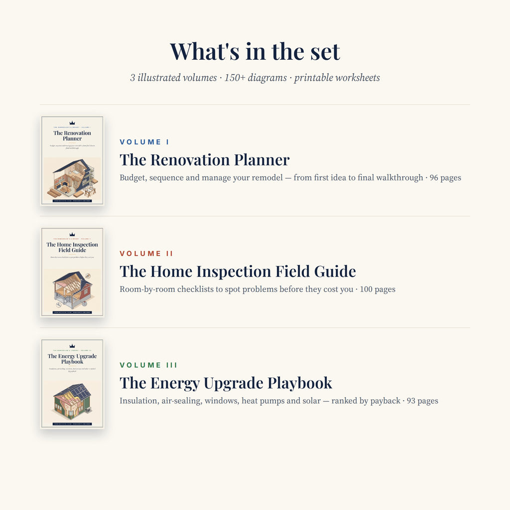 Inside The Remodeler's Library: all three volumes